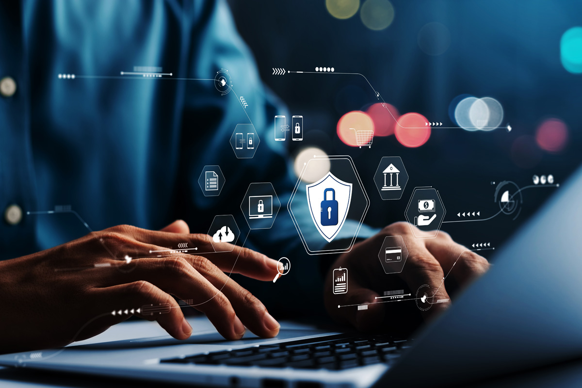 Cybersecurity,Concept,Global,Network,Security,Technology,,Business,People,Protect,Personal cyber